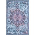 thumbnail image 1 of Unique Loom Renaissance Medallion Rug 5' 3 x 8' Rectangle Light Blue/Black, 1 of 2