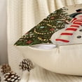 thumbnail image 4 of Dashan Christmas Pillow Cover 20x20 Set of 2,Snowman Xmas Tree Decorative Pillow Cases Couch Cushion for Bedroom Decor, 4 of 6