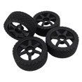 thumbnail image 1 of 4pcs 17mm RC Rally Car Tires, Plastic Rally Racing Tires Wheel Rims for 1/7 1/8 RC Car, 1 of 7