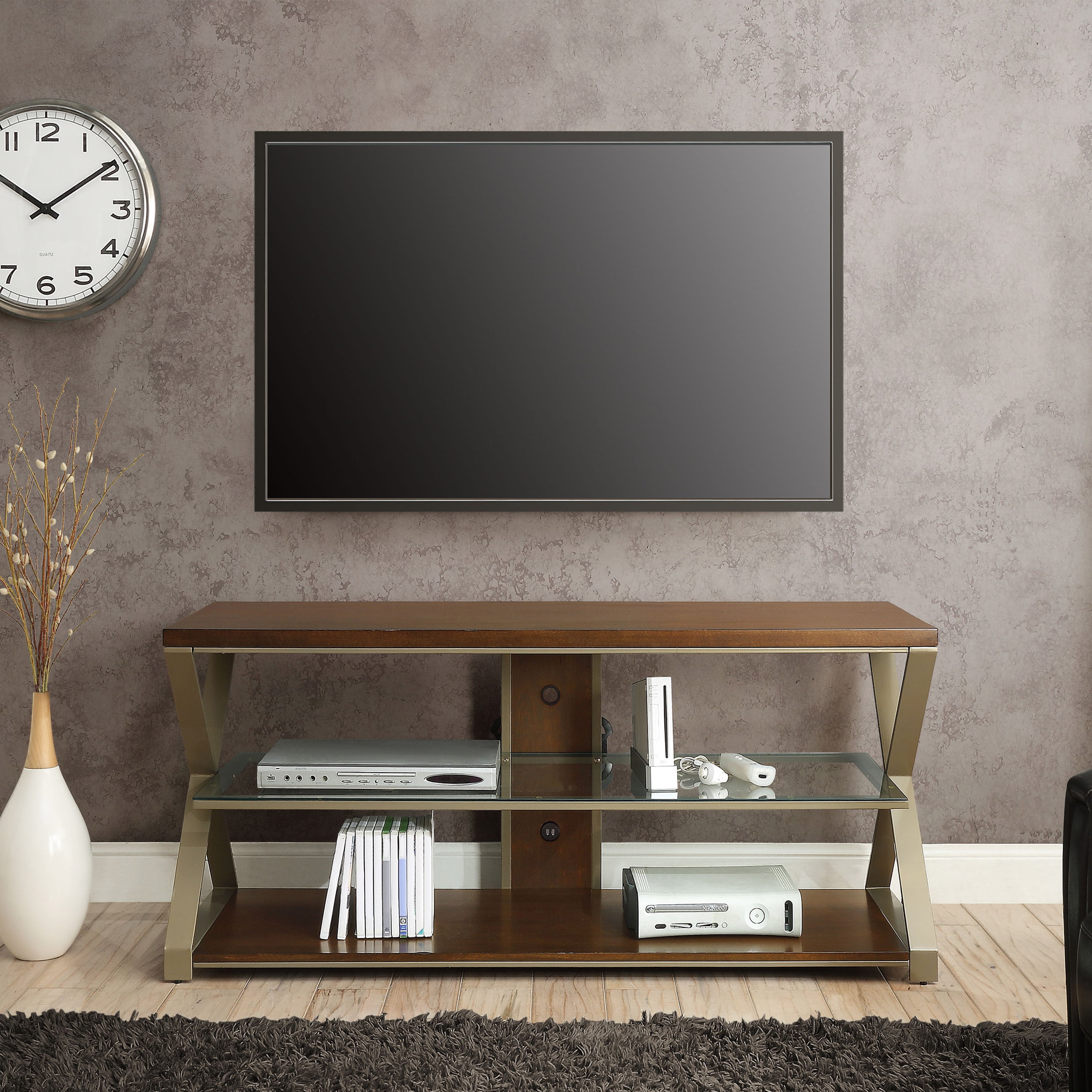 Jaxon 3 In 1 Television Stand For Tvs Up To 70 With Display Options Flat Screens Multiple Finishes