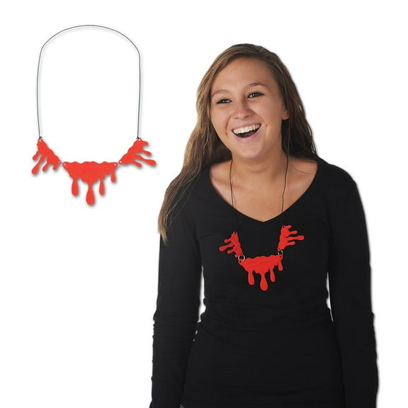 Beistle Dripping Blood Necklace 14" 00035