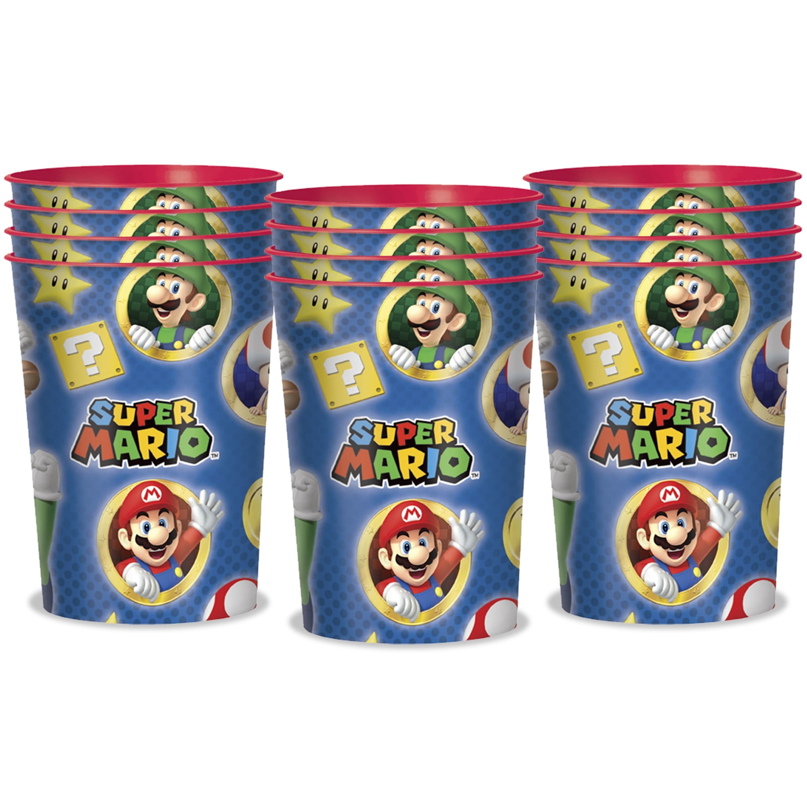 Super Mario Bros Birthday Party Plastic Favor Cup