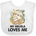 thumbnail image 3 of Inktastic Cute Kawaii Sloth My Abuela Loves Me Boys or Girls Baby Bib, 3 of 4