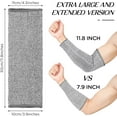 thumbnail image 2 of 2 Pair Protective Arm Sleeves for Thin Skin Anti-Cut Burn Resistant Cover Forearm Sleeve for Cooking Construction, 2 of 7
