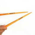 thumbnail image 7 of QuigBeats Drum Sticks, Hickory 5A Drumsticks, Drumsticks for Adults & Kids 5A 3 Pair - C - Orange, 7 of 7