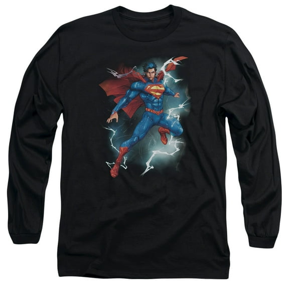 Superman Annual #1 Cover Long Sleeve Adult 18/1 T-Shirt Black