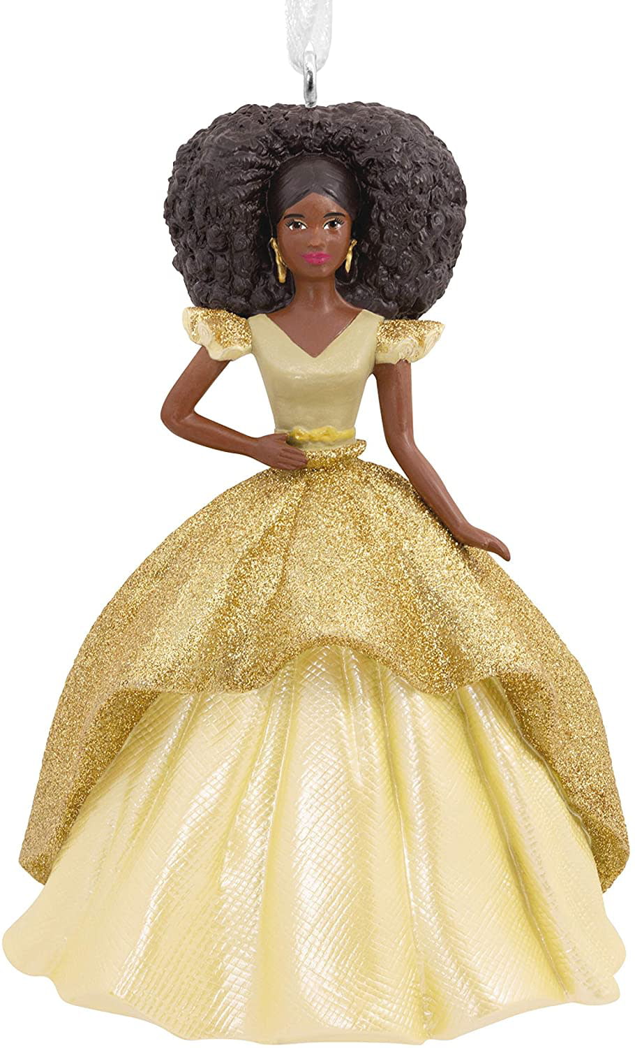 African American Holiday Barbie Ornament