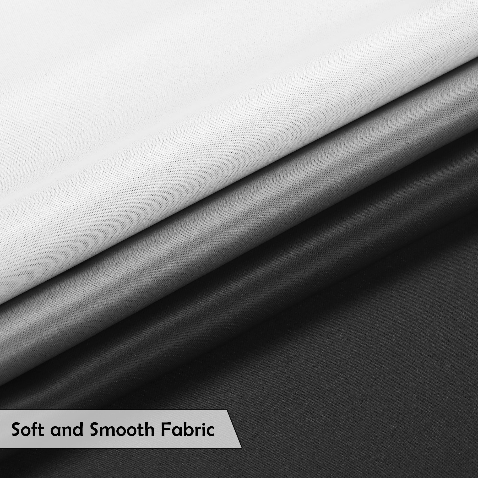 Alishomtll Room Darkening Black Blackout Curtains Grommet Window Drapes for Living Room Bedroom ,2 Panels of 52" W x 84" L