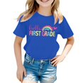 thumbnail image 2 of Boys & Girls Crew Neck Short Sleeve T-Shirts,Comfortable Breathable Casual Tops for Daily Back-to-School Outfits, 2 of 4