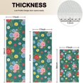thumbnail image 4 of Pioneer Flower Floral Print Pattern Kitchen Rugs Sets Of 3,Kitchen Runner Rugs Non Skid Washable,Decorative Kitchen Floor Mats for Kitchen,Sink,Laundry,17X30 Inch + 17X47 Inch + 17X59 Inch, 4 of 6