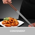 thumbnail image 2 of Fried Chopsticks Wood Metal Kitchen Utentsils Utensils Food Stainless Steel Cooking, 2 of 6