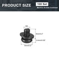 thumbnail image 2 of Uxcell M3 x 5mm Carbon Steel Phillips Pan Head Machine Screws Bolts Combine with Spring Washer and Plain Washers 100pack, 2 of 6