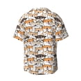 thumbnail image 2 of Haiem Shiba Inu Dog Men's Casual Shirts Short Sleeve Button Down Shirts Fashion Textured Summer Beach Shirt-Small, 2 of 7