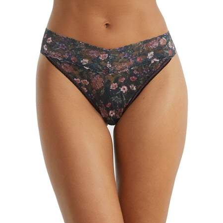 

Hanky Panky Womens Signature Lace Original Rise Printed Thong Style-PR4811