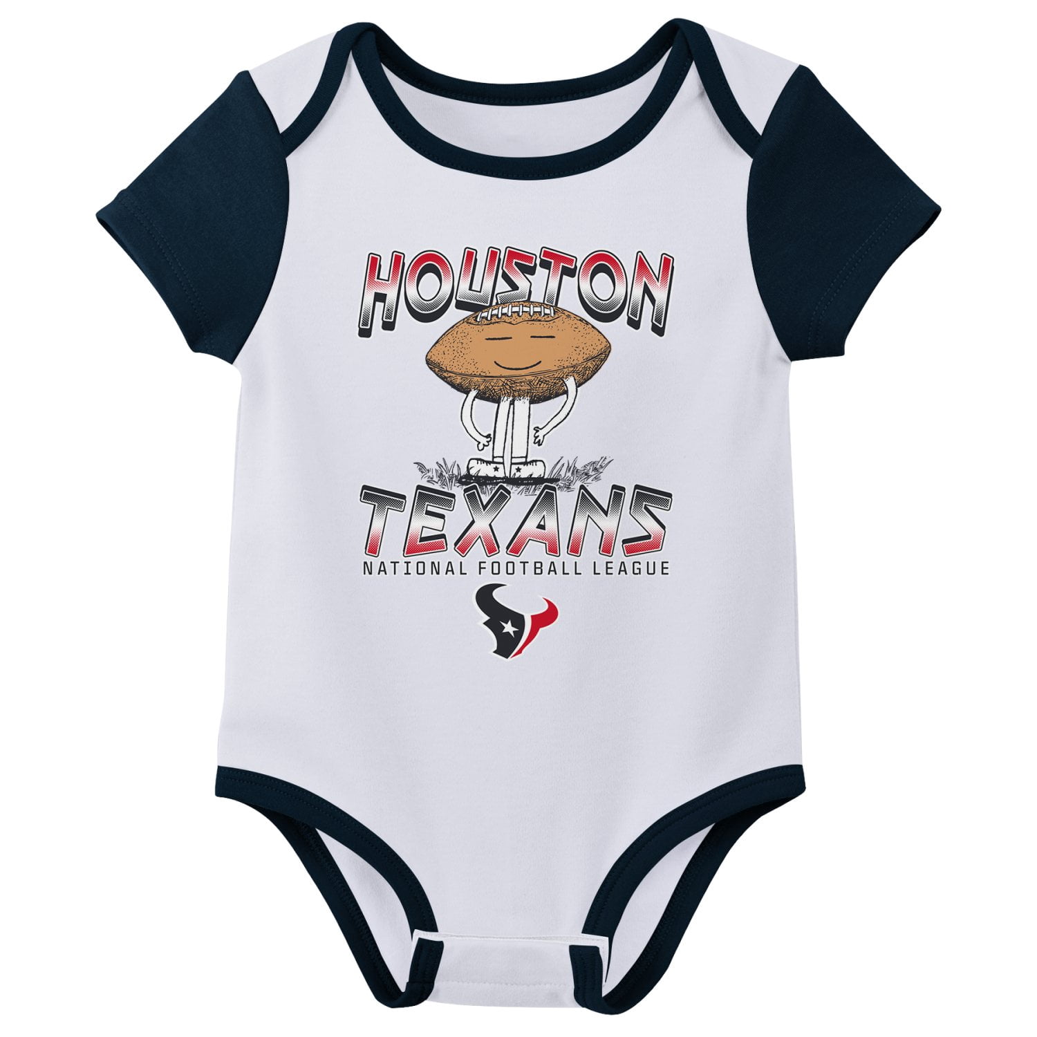 HOUSTON TEXANS NFL Infant Boys 3 Pack Onesie Game Day Fan Apparel