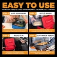 thumbnail image 3 of HOTLOGIC Mini Portable Electric Lunch Box Food Heater - Innovative Food Warmer and Heated Lunch Box for Adults Car/Home - Easily Cook, Reheat, and Keep Your Food Warm - Houndstooth (12V), 3 of 6