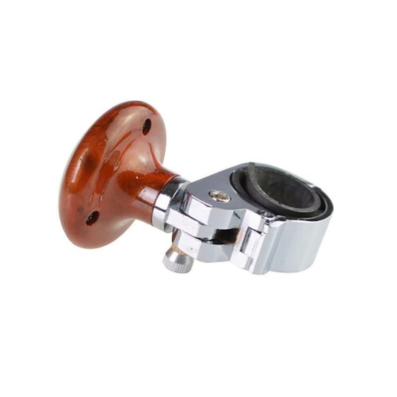 Metal brown ABS Truck Steering Wheel Suicide Spinner Handle Power Ball Booster Spin Knob Clamp Fit for Universal Car