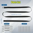thumbnail image 4 of CHUANK 2 Pcs Kit de Sangle de Fixation de Batterie Boîte de Batterie Portable Kit de Sangle de Maintien Résistant à l'Usure pour Batterie RV Kit de Fixation de Batterie Robuste Remplacement pour Batterie RV, 4 of 10