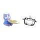 thumbnail image 5 of Figura de oso,Bandeja para gatos Bandeja para dulces para gatos Bandeja para estatuas de resina,Plato de dulces,Plato de dulces de vidrio con tapa Tarro de dulces decorativo,Para el buffet de, 5 of 8