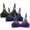 Purple, variant on WREESH 3 Pack Lightly Lined Bra T-Shirt Bras Women Bra Soild Wire Underwear Bra Everyday Small Cup Underwear Seamless Adaptive Bra Underwear Beige
