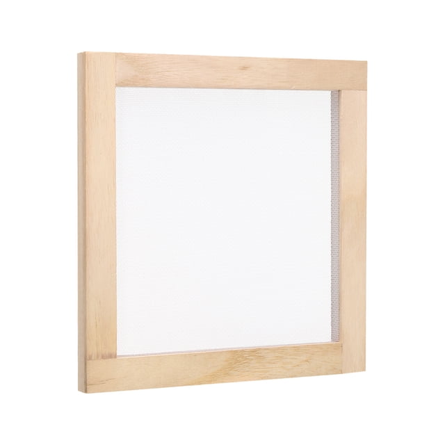 Unique Bargains 7.9'x7.9' Wooden Paper Making Screen Papermaking Frame Mould, Natural Color