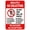 Warning Sign 4, variant on Absolutely No Soliciting Do Not Ring Bell Sign - 8"x12" Aluminum UV Ink Sign, No Excuses No Exceptions, House Business Warning
