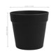 thumbnail image 2 of AURARMLET 10Ud Macetas Negras Para Plantas De Interior Resistentes Y Duraderas, 2 of 7