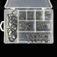 thumbnail image 3 of 40 Pcs/set Fishing Rod Guides Tip 8 Sizes Pole Repair Kit Line Rings Eyes Set Rings Stainless Steel, 3 of 5