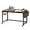 Brown, variant on 39" Rolling Computer Desk with 4 Smooth Wheels, Simple Style Mobile Writing Desk Home Office Study Table Movable Workstation with Metal Frame