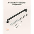 thumbnail image 4 of 4ft Wall Mounted Stair Handrail Black Iron 250lbs Load Tube, 4 of 6