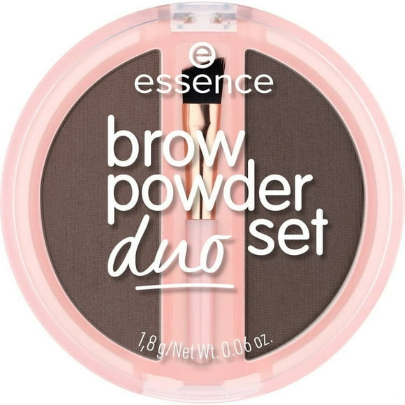 Polvo para cejas con pincel Essence Color 03 Dark 1.8 gr