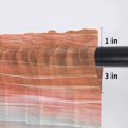 thumbnail image 6 of Burnt Orange Ombre Coastal Sheer Valances, 42"x18" Light Filtering Kitchen Curtains, Summer Nautical Beach Ocean Seaside Chiffon Rod Pocket Curtains, 6 of 6