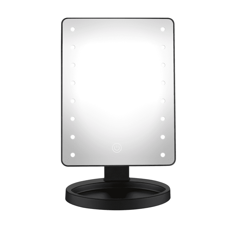 Conair Reflections LED Lighted Vanity Makeup Mirror, Black photo 1