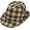 Ivory, variant on Gingham Check Fedora Hat - Manhattan Trilby Corduroy Banded for Men Women LD61570