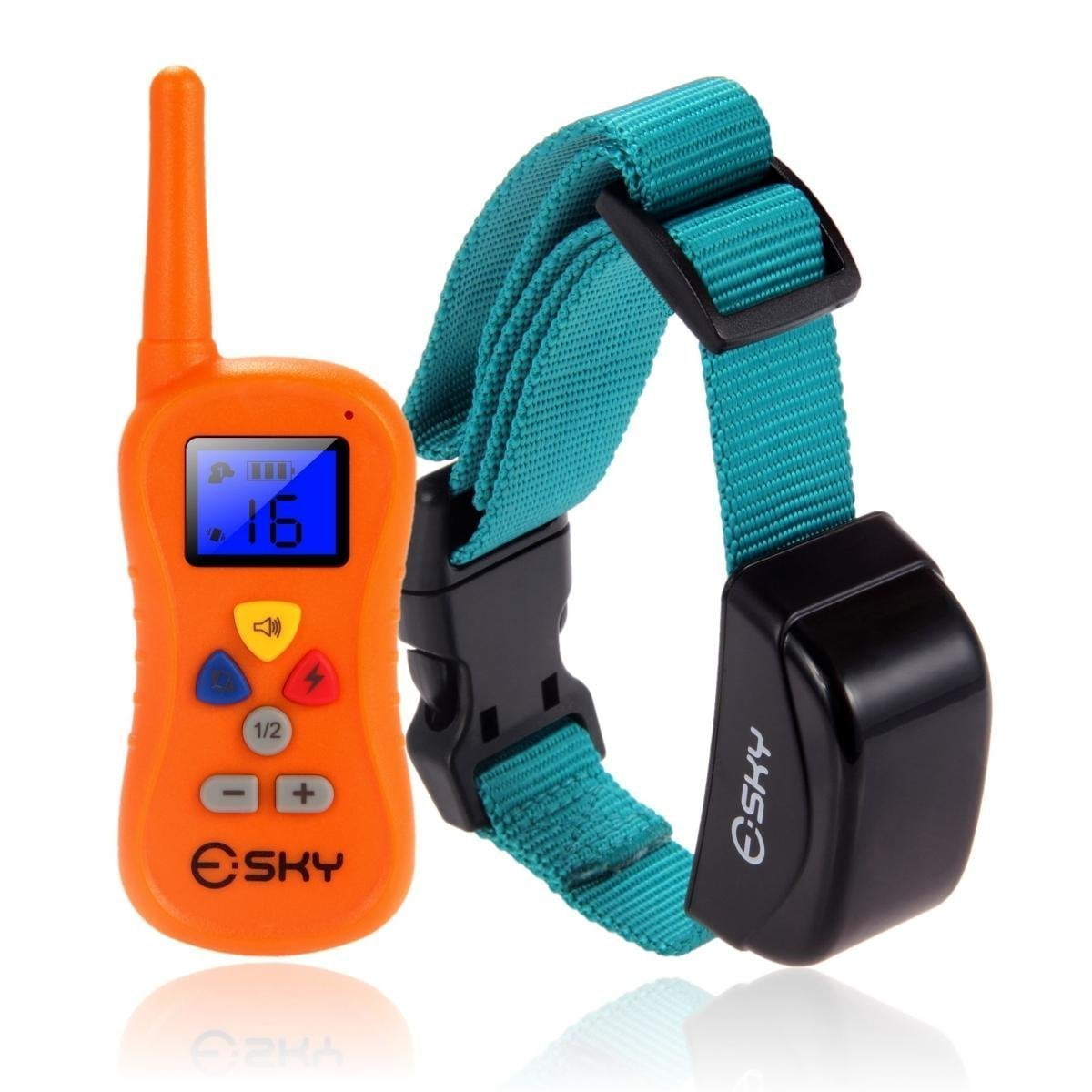 330 Yard Waterproof Rechargeable Shock Training 1/2 Dog Pet Collar LCD Remote 