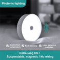 thumbnail image 2 of AMERTEER LED Lamp Adjustable Night Light Bedside Energy-saving Night-light Sensor Home Decor Kitchen Bedroom Hallway Closet Wardrobe Sensor Light, 2 of 8