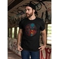 thumbnail image 2 of Cool Alien With Headphones Style T-Shirt Men -Image by Shutterstock, Male Large, 2 of 4