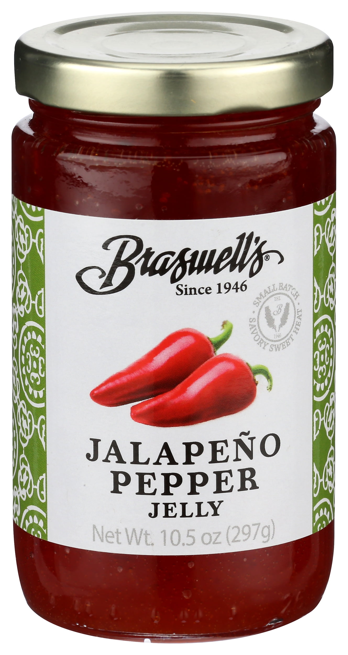 (6 pack) Braswell's, Jelly Hot Jalapeno Pepper 10.5 Ounce