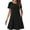 Black, variant on Timegard House Dresses for Women with Pockets Round Neck Short Sleeve Loose Comfy Shirts Dresses Casual