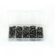 thumbnail image 4 of Kit de conectores a presión para aparejos de pesca giratorios, anillos divididos de acero inoxidable, 180 Uds., 4 of 10
