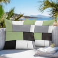 thumbnail image 3 of Sage Green Grey Geometric Throw Pillow Covers 18x18 Inch Set of 2, Modern Black White Abstract Art Waterproof Outdoor Pillow Covers, Decorative Cushion Pillowcases for Couch, Sofa, Bed, Garden, Patio, 3 of 9