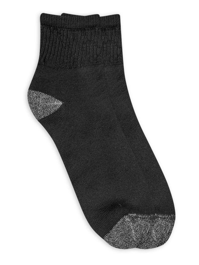 6 Paia Calze Uomo Athletic Works &ndash; Cotone &ndash; Taglie Forti 12-15 &ndash; Nero