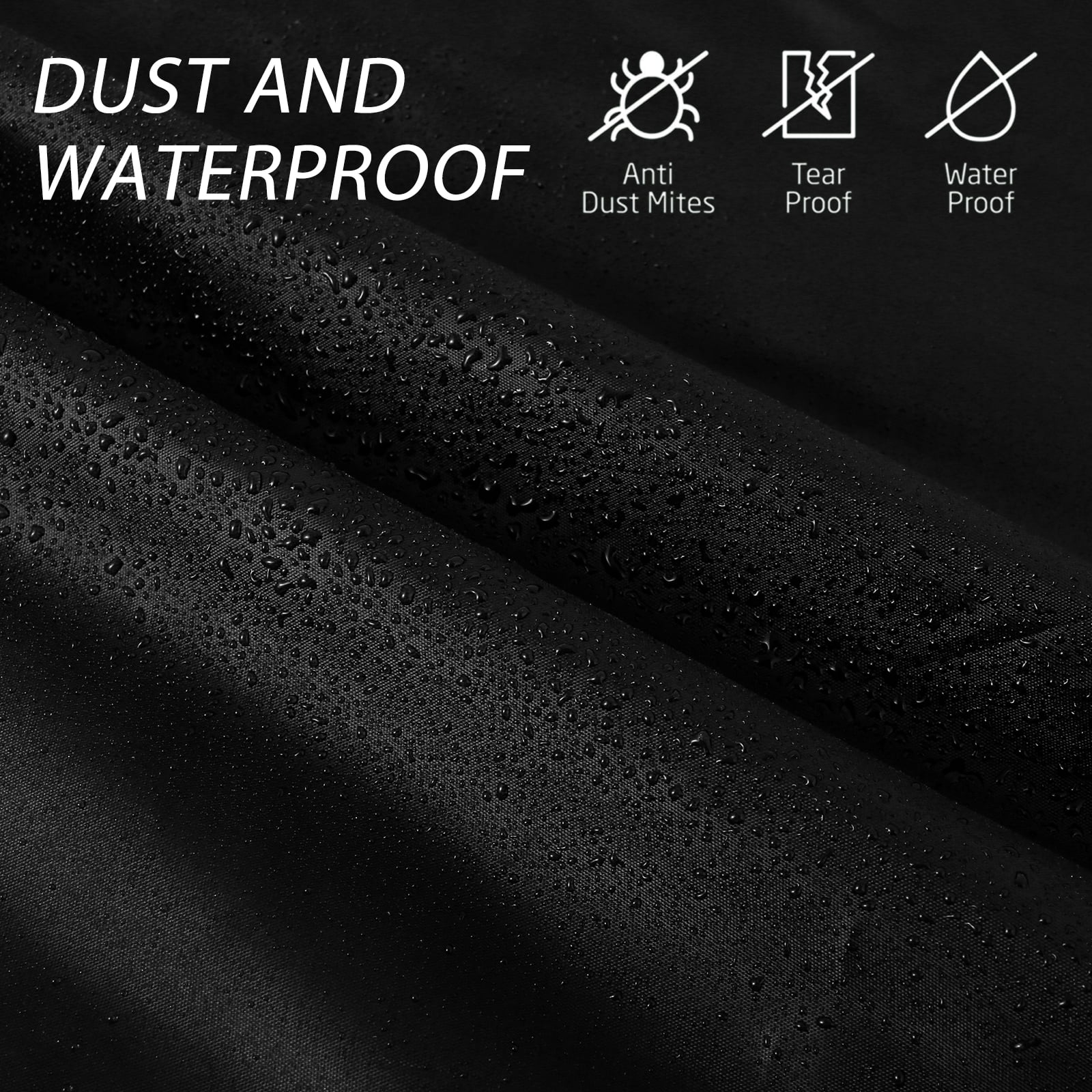 2Pcs 68in Garden Furniture Cushion Storage Bag Waterproof 210D Oxford Fabric Storage Bag Rip Proof Outdoor Furniture Storage Bags with Handle and Zipper Portable Furniture Storage Bag for Home Patio