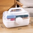 thumbnail image 4 of Portable First Aid Carrying Organizer with Compartments Family Bandages Car , White M, 4 of 8