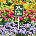 thumbnail image 2 of Eveokoki Please Do Not Pick The Flowers Sign with Stake Metal Yard Sign Garden Signs Outdoor for Lawn Yard Garden Decor, Easy to Install 4.6 x 6Inch, 2 of 6
