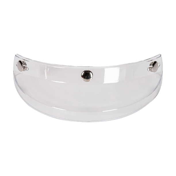 Visera para casco de motocicleta Shamjiam con 3 protectores retro a presión transparente