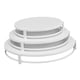 thumbnail image 2 of Juego de 3 soportes para tartas, plato de repostería de metal, moderno estante para tartas, almacenamiento sencillo para postres Blanco, 2 of 7