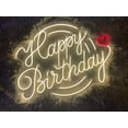 thumbnail image 2 of Handmadetneonsign Birthday Led Sign, Happy birthday Neon Sign, Wall Decor, Birthday Neon Sign, Custom Neon Sign, Restaurant Led Sign, Wall Décor, 2 of 4
