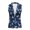 Blue Butterfly Sky, variant on Black Cat Floral, Breathable Women's Sleeveless Blazer Vest for Work Summer Spring, Wrinkle Resistant Lightweight Outerwear Vest