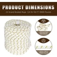 thumbnail image 2 of OTTULUR 3/4 Inch 150 Feet 24 Strand Braided Rope 44 KN Breaking Strength Polyester Rope Suitable for Swing Camping Tree Work White Yellow Black, 2 of 7